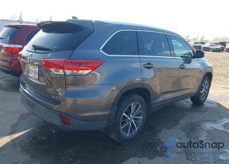 2018 Toyota Highlander Xle z USA, uszkodzony, nr VIN 5TDKZRFHXJS534847